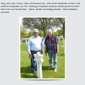 Margraten, Holland:  2015 >  Mills Jr. at the Gravesite of one of his Father's buddies KIA.ies