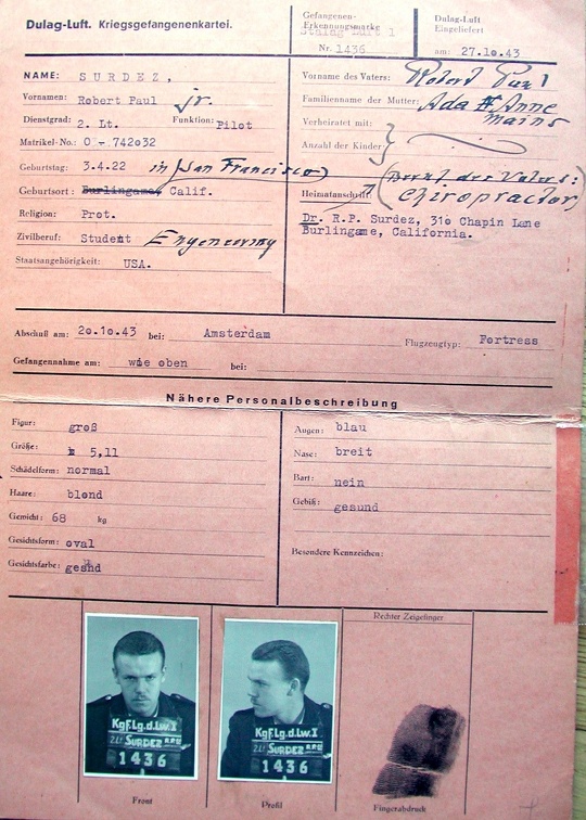 Oberursel, Germany: German ID for Co-pilot Surdez