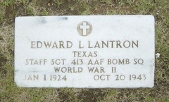 Edward L Lantron's Grave site in Borger, Tx.