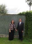 John  &  Mireille White at the  plaque-wall Pooler Ga. 